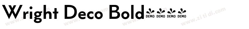Wright Deco Bold字体转换